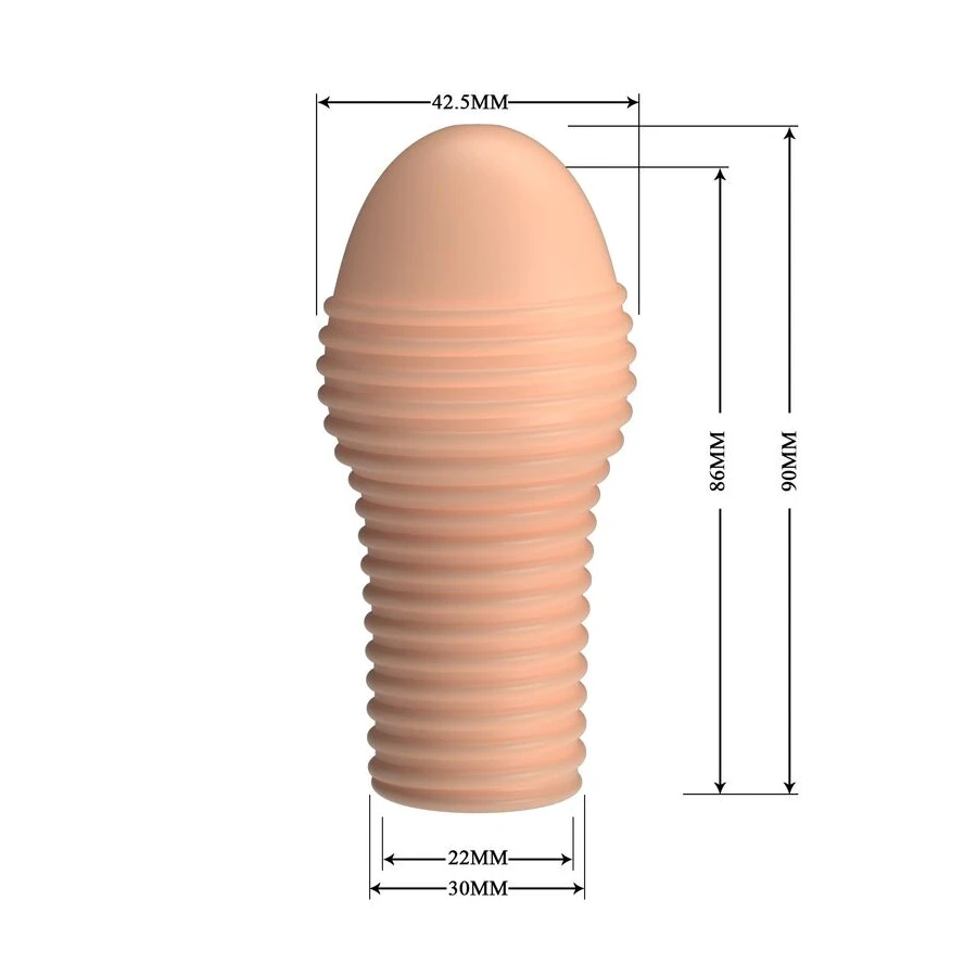 PRETTY LOVE - HOTTT PENIS SLEEVE GET YOUR PENIS THICKER NATURAL COLOR